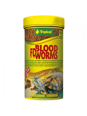 Tropical FD BLOOD WIORMS maistas ropliams ir vandens vėžliams, 7 g